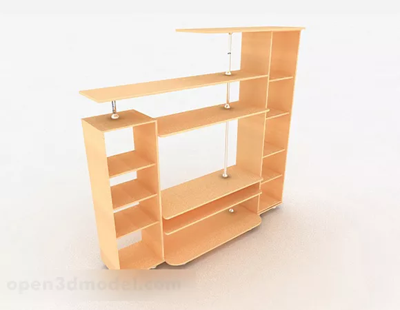 Yellow Minimalist Tv Cabinet V3 3d model Yellow Minimalist Tv Cabinet V3 3d model