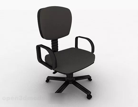 Black Office Chair V2 3d model Black Office Chair V2 3d model