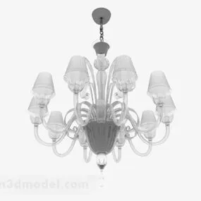 European Glass Chandeliers V1 3d model