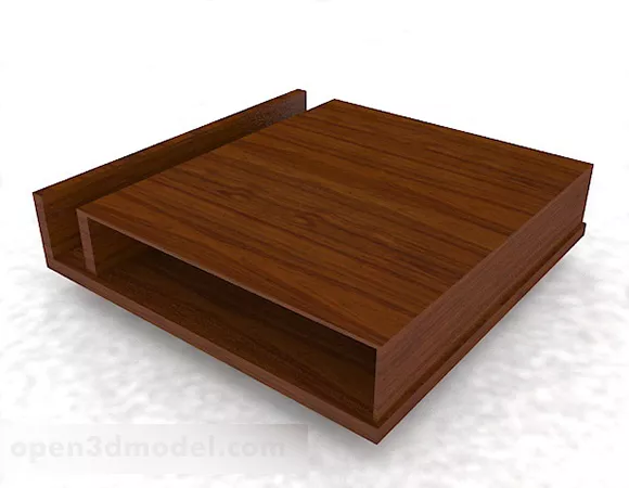Wooden Simple Coffee Table V3 3d model Wooden Simple Coffee Table V3 3d model