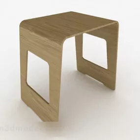 Simple Home Stool Design 3d model