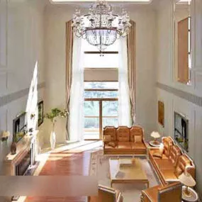 European Living Room Design Interior V1 3d model