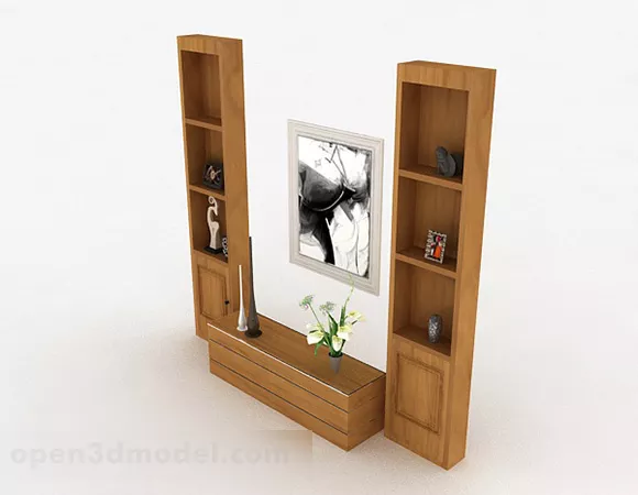 Wooden Home Display Cabinet Design V1 3d model Wooden Home Display Cabinet Design V1 3d model
