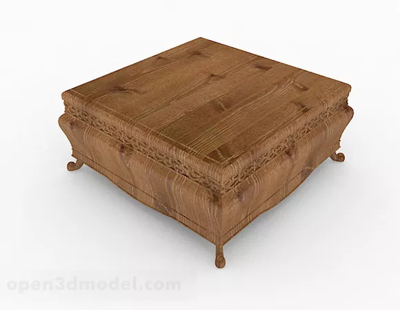 Southeast Asian Wooden Coffee Table Design 3d model Southeast Asian Wooden Coffee Table Design 3d model