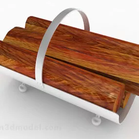 Burning Wood Pile Design 3d model