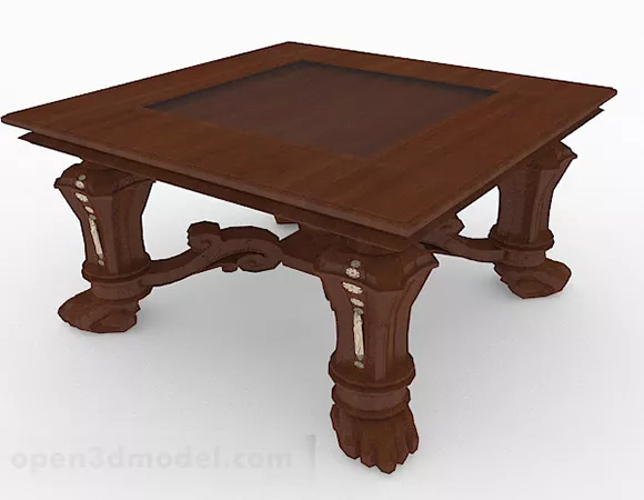 Chinese Solid Wood Coffee Table Design 3d model Chinese Solid Wood Coffee Table Design 3d model