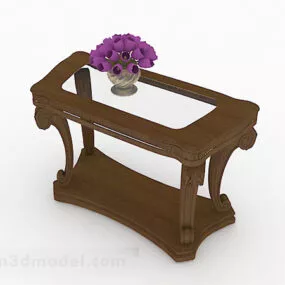 Brown Coffee Table Furniture V1 3d model