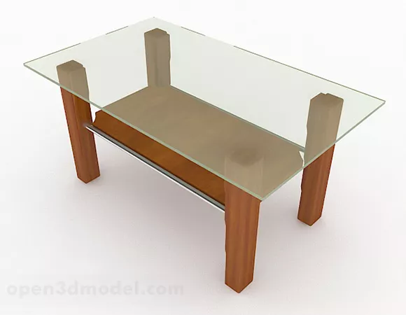 Glass Coffee Table Furniture V1 3d model Glass Coffee Table Furniture V1 3d model