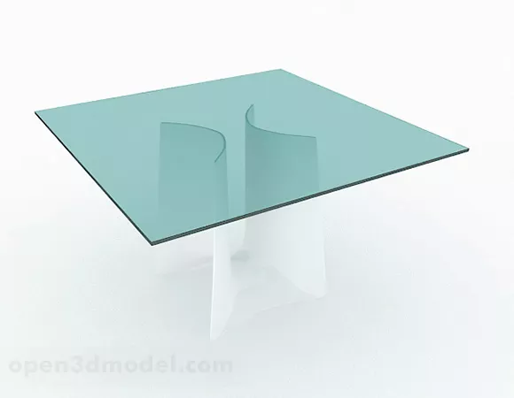 Simple Glass Coffee Table Furniture V1 3d model Simple Glass Coffee Table Furniture V1 3d model