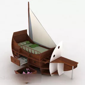 Child Bed Furniture 3d model