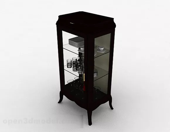 Classical Display Cabinet Furniture 3d model Classical Display Cabinet Furniture 3d model