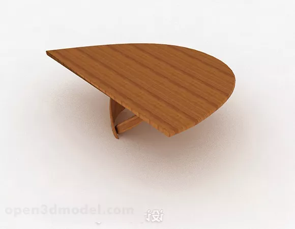 Half Round Table 3d model Half Round Table 3d model