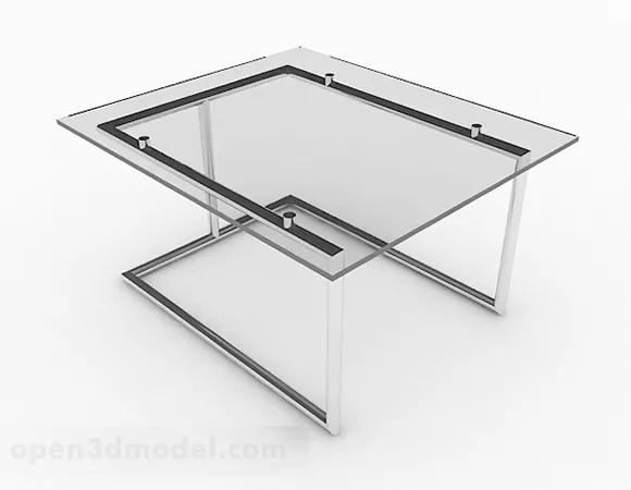 Simple Glass Coffee Table Furniture V2 3d model Simple Glass Coffee Table Furniture V2 3d model