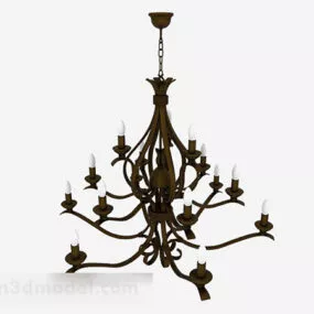European Classical Chandeliers Furniture 3d model