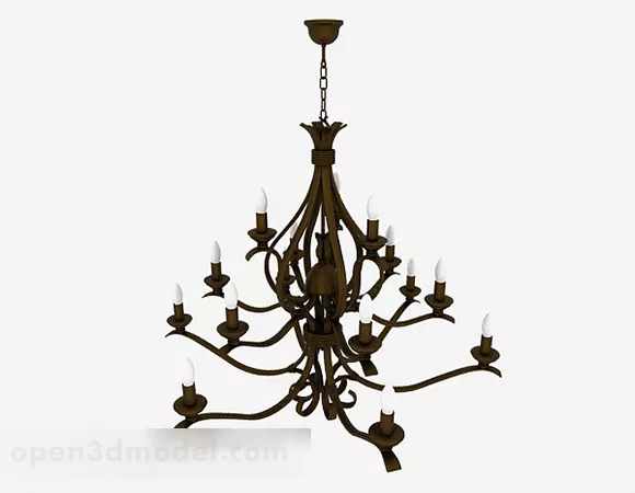 European Classical Chandeliers Furniture 3d model European Classical Chandeliers Furniture 3d model