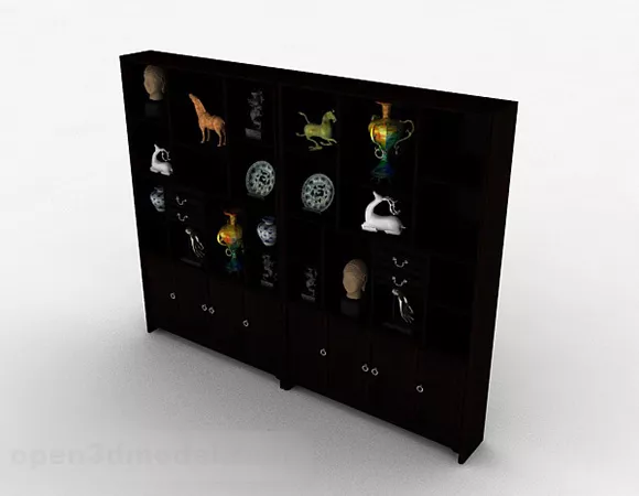 Chinese Wooden Display Cabinet Furniture 3d model Chinese Wooden Display Cabinet Furniture 3d model