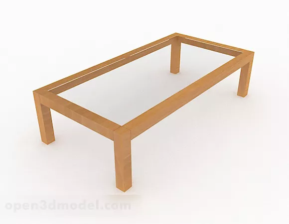 Simple Glass Coffee Table Furniture V4 3d model Simple Glass Coffee Table Furniture V4 3d model
