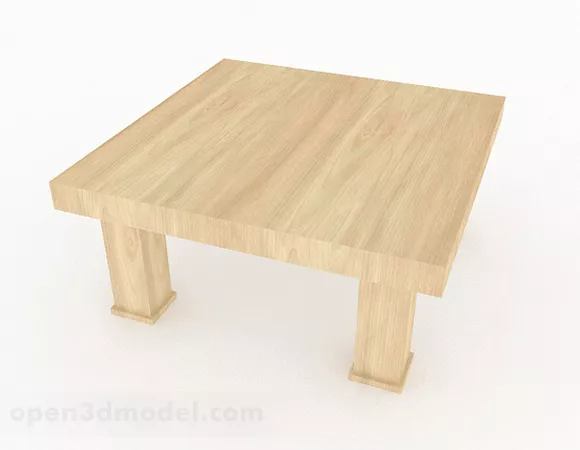 Yellow Minimalistic Coffee Table Furniture 3d model Yellow Minimalistic Coffee Table Furniture 3d model