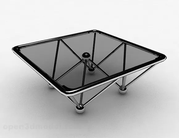 Gray Glass Coffee Table Furniture V1 3d model Gray Glass Coffee Table Furniture V1 3d model
