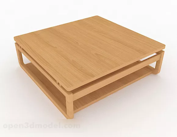 Yellow Square Coffee Table Furniture V1 3d model Yellow Square Coffee Table Furniture V1 3d model