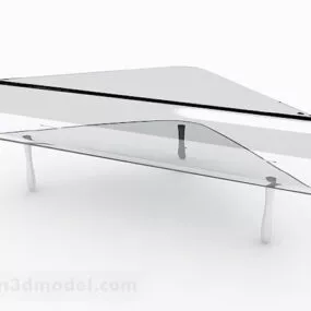Simple Glass Coffee Table Furniture V10 3d model