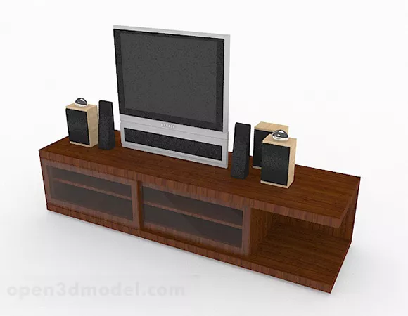 Gray Tv Furniture 3d model Gray Tv Furniture 3d model