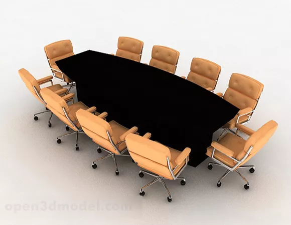 Office Chair Combination Furniture 3d model Office Chair Combination Furniture 3d model