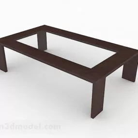 Brown Minimalistic Coffee Table V3 3d model