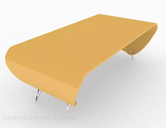 Yellow Minimalist Coffee Table Furniture V1 3d model Yellow Minimalist Coffee Table Furniture V1 3d model