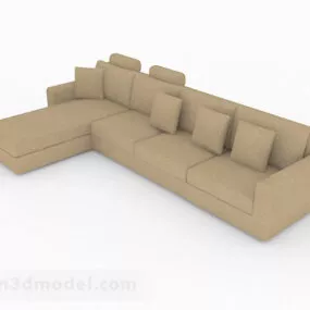 Minimalist Multiseater Sofa Furniture V1 3d model
