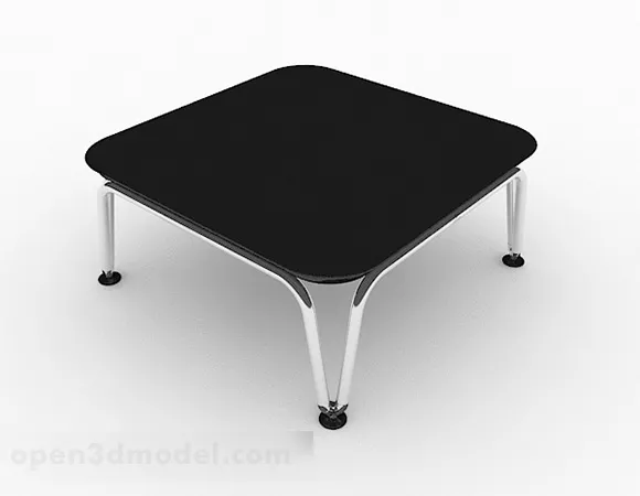 Black Small Coffee Table Furniture 3d model Black Small Coffee Table Furniture 3d model