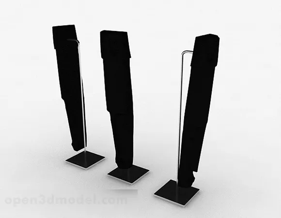 Red Color Umbrella Accessories 3d model