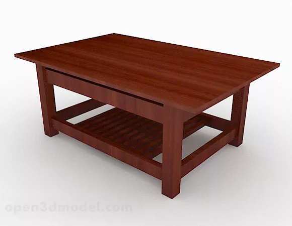 Simple Wooden Coffee Table Furniture V6 3d model Simple Wooden Coffee Table Furniture V6 3d model