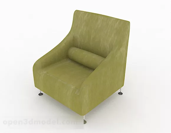 Green Minimalist Single Sofa Furniture 3d model Green Minimalist Single Sofa Furniture 3d model