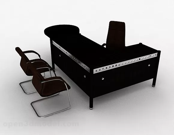 Office Chair And Chair Decor 3d model Office Chair And Chair Decor 3d model