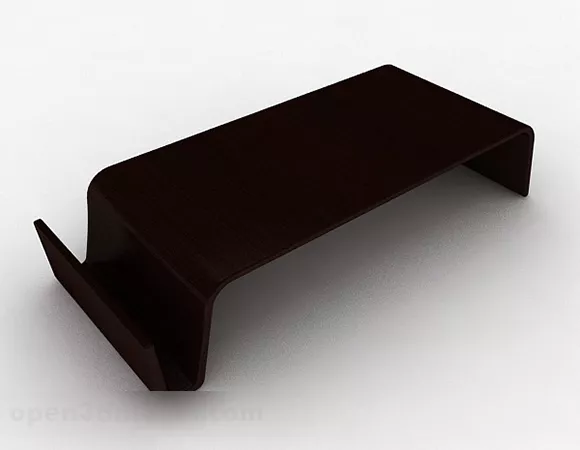Simple Wooden Coffee Table Decor 3d model Simple Wooden Coffee Table Decor 3d model