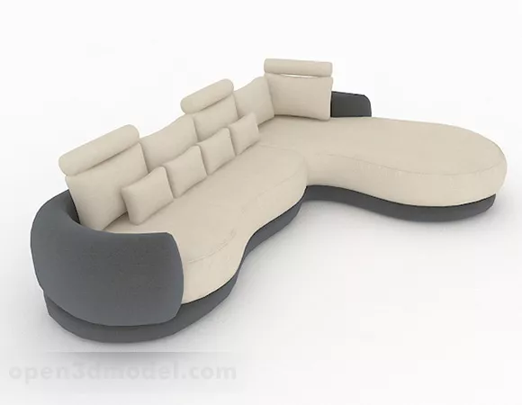 Modern Sofa Corner Design 3d model Modern Sofa Corner Design 3d model