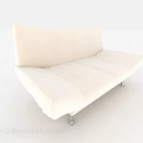 White Love Sofa Decor V1 3d model