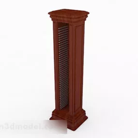 Brown Wooden Furnishings 3d model