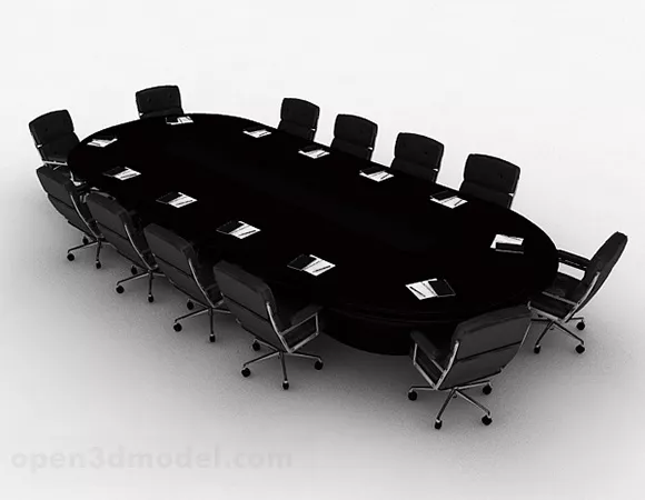 Conference Table And Chair Combination V2 3d model Conference Table And Chair Combination V2 3d model