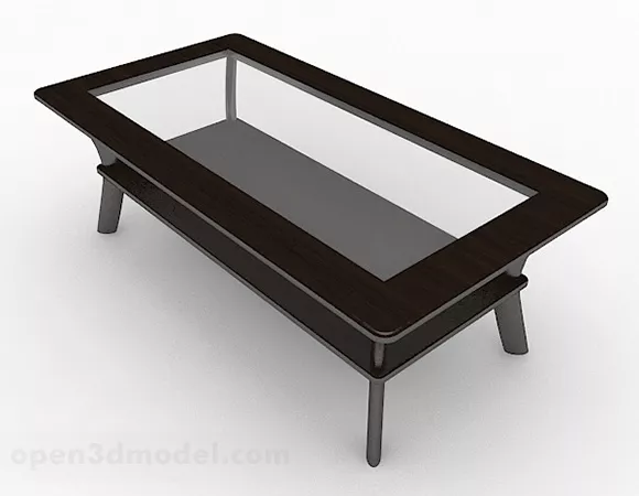 Home Glass Tea Table V3 3d model Home Glass Tea Table V3 3d model