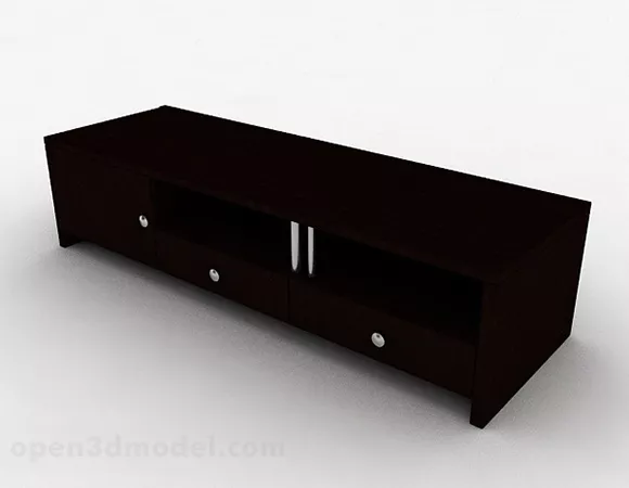Tv Stand Curved Shape 3d model