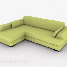 Green Minimalist Multiseater Sofa V1 3d model