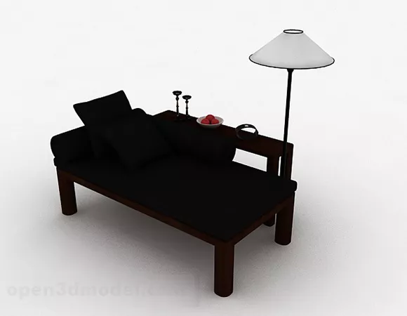 Home Sofa With Table Lamp 3d model Home Sofa With Table Lamp 3d model