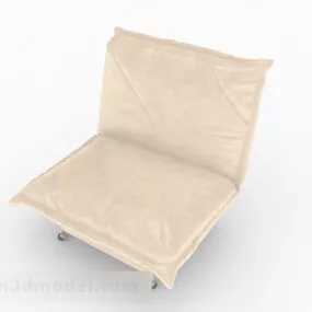 Yellow Single Sofa V5 3d model