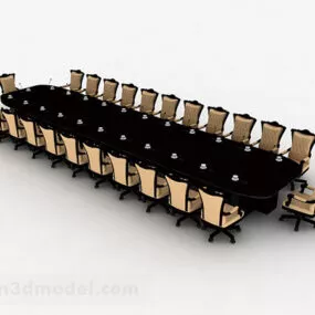 Office Conference Tables And Chairs V1 3d model