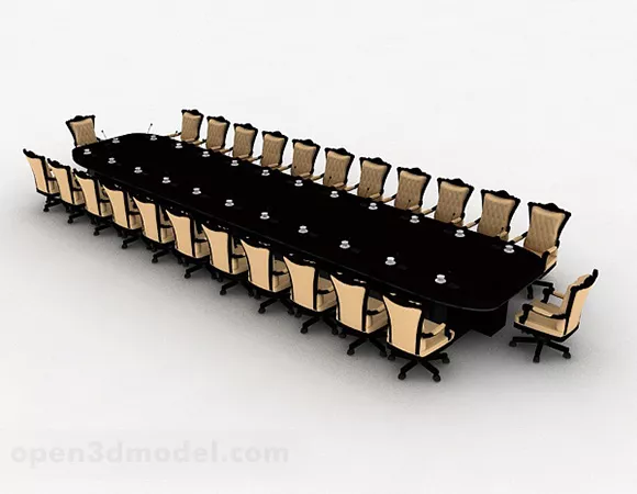 Office Conference Tables And Chairs V1 3d model Office Conference Tables And Chairs V1 3d model