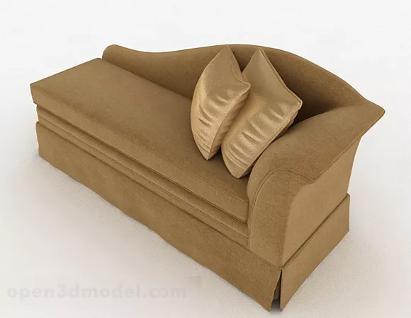Yellow Single Sofa V6 3d model Yellow Single Sofa V6 3d model