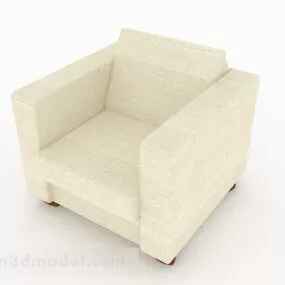 Home Beige Single Sofa 3d model