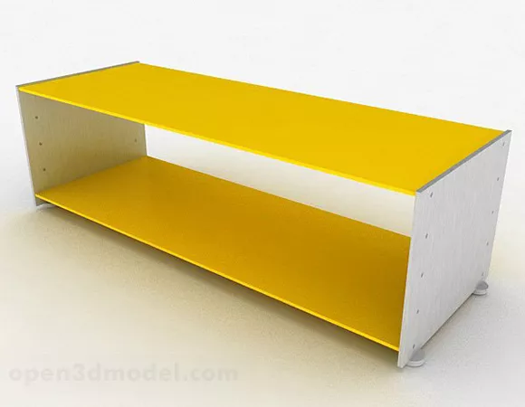Yellow Shoe Cabinet V1 3d model Yellow Shoe Cabinet V1 3d model